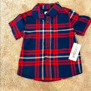 Cat & Jack 2T Plaid Collared shirt for boys - NWT